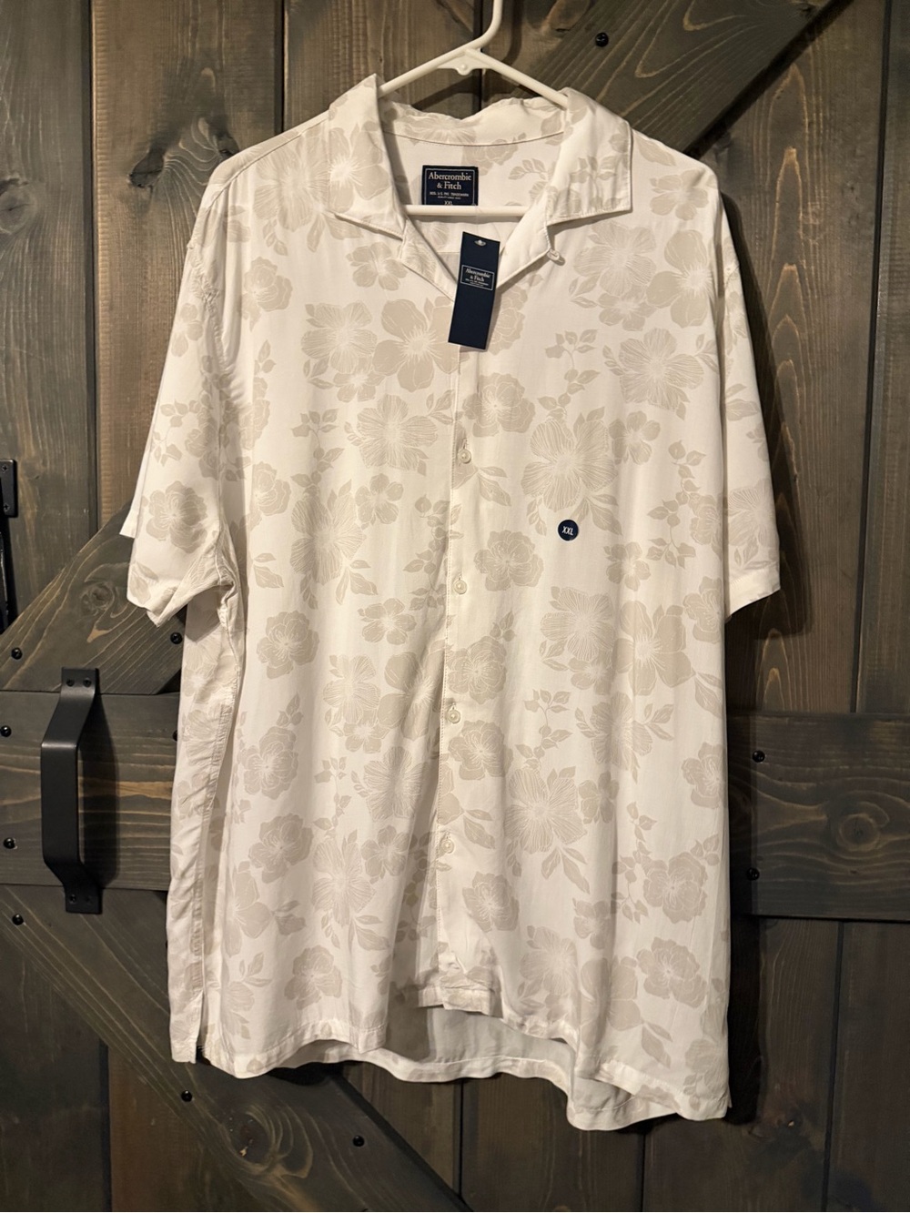 Abercrombie & Fitch Men's Camp Collar Floral Resort Shirt XXL